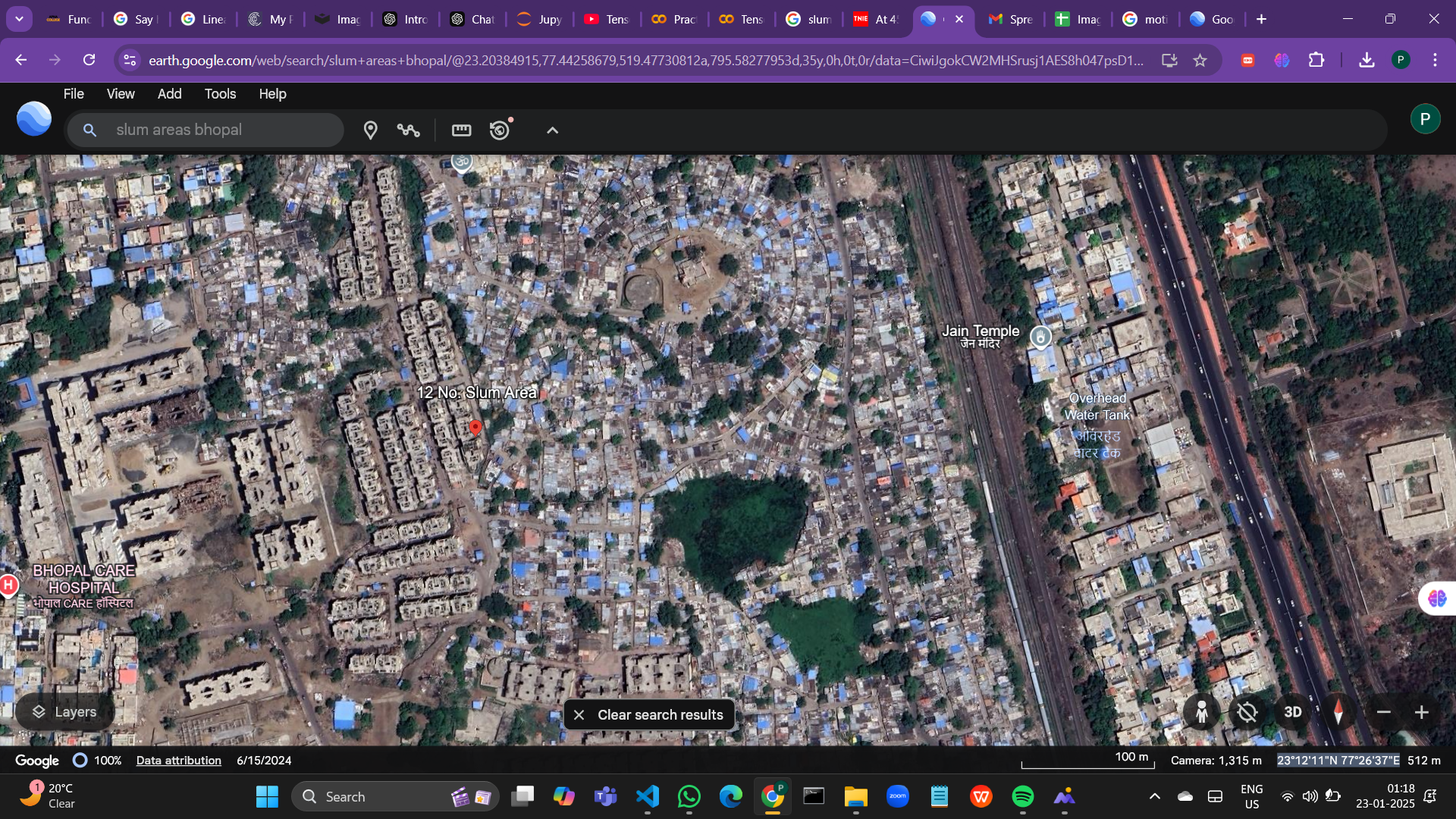 Slum/Crowd Detection Object Detection Model by Mini Project