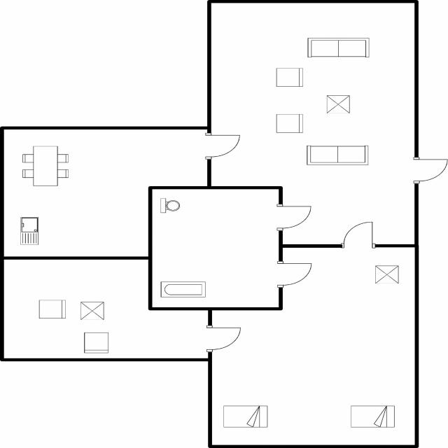 segmenting a floor plan Instance Segmentation Dataset by Create project