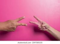 V sign hand gesture project thumbnail
