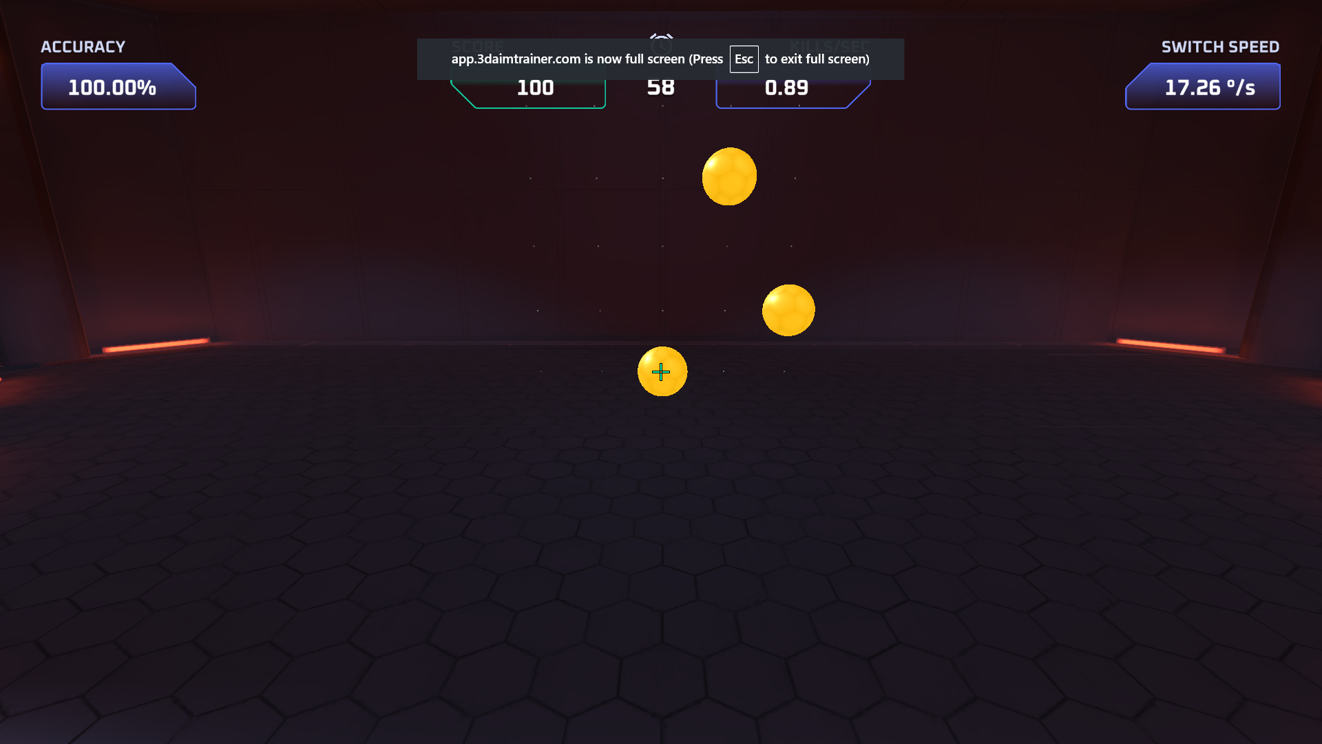 3D aimtrainer Object Detection Model by deep learning course