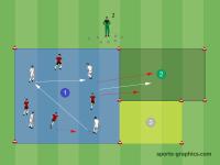 Find balls, cones, arrows, player kickings, player runnings, player standings, gates, free fields, half fields, coaches and goal keepers project thumbnail